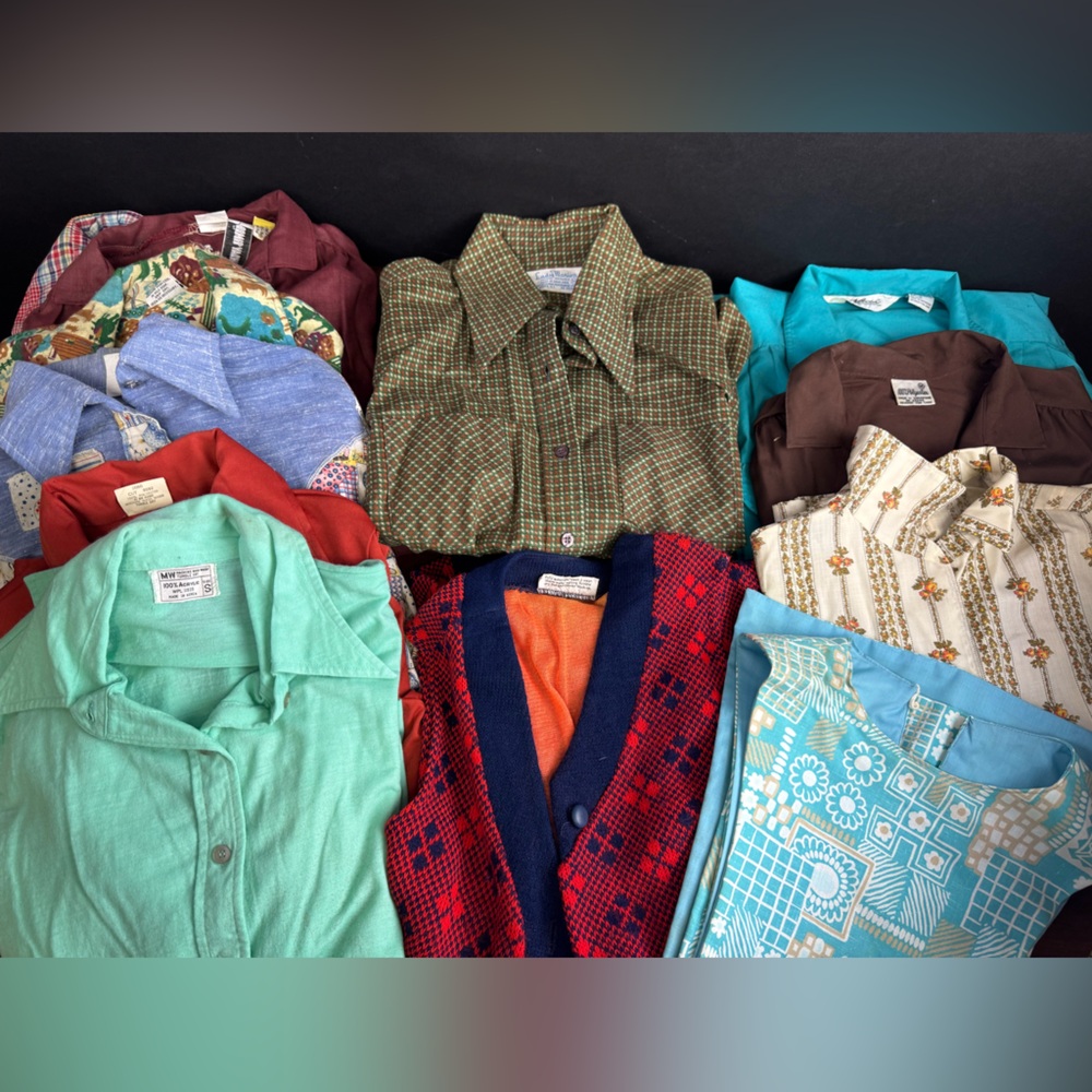 1960s-70s Vintage XS,S,M Woman’s Blouse/Top Lot.
